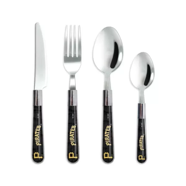 sportsvault MLB 16-Piece Pittsburgh Pirates Flatware Set (Service for 4)