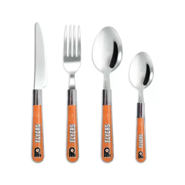 sportsvault NHL 16-Piece Philadelphia Flyers Flatware Set (Service for 4)