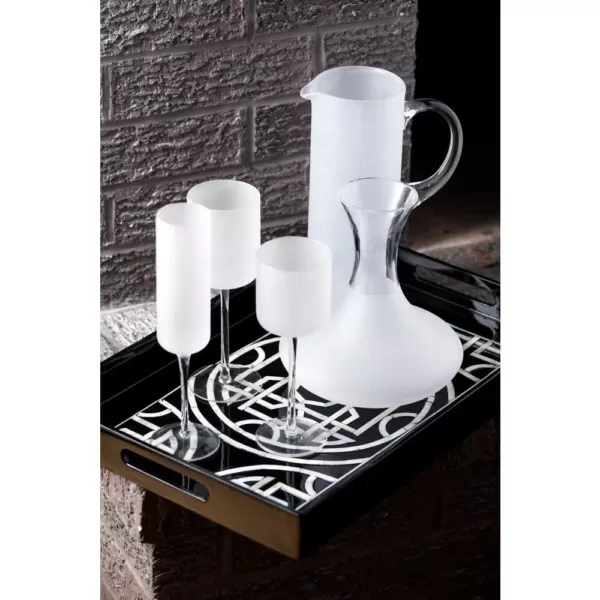 Abigails White Night Frosted Water Glass