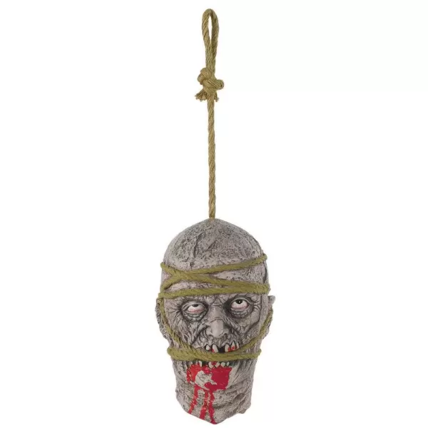 Amscan 11 in. Halloween Zombie Hanging Head Prop