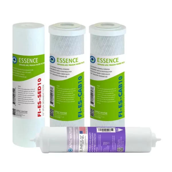 APEC Water Systems Essence 10 in. Replacement Pre-Filter Set with pH+ Calcium Carbonate Re-Mineralization Filter for ROES-PH75