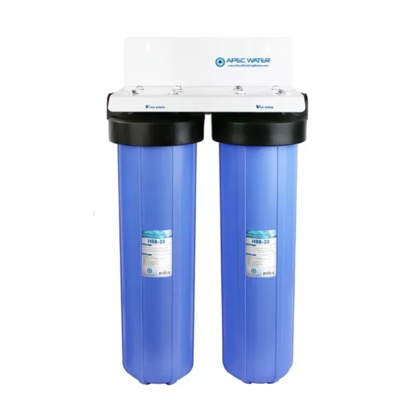 APEC Water Systems 2-Stage 20" Whole House Big Blue Housing Set