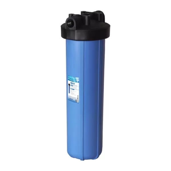 APEC Water Systems 20 in. Big Blue Whole House Water Filter Housing 1 in. Inlet/Outlet