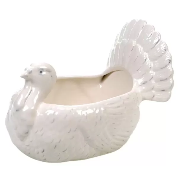 Certified International Autumn Fields by Susan Winget 3-D Turkey Oval 10 in. Veggie Bowl