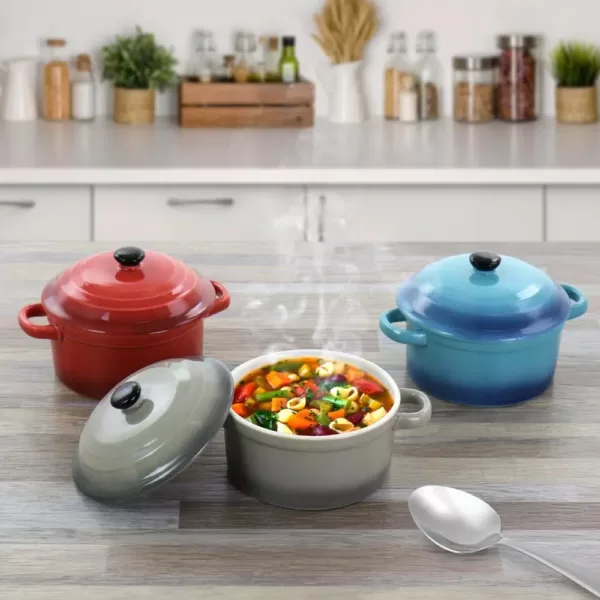 Crock-Pot Pembury 4-Piece 9.6 oz. Assorted colors Casserole (Set of 3)