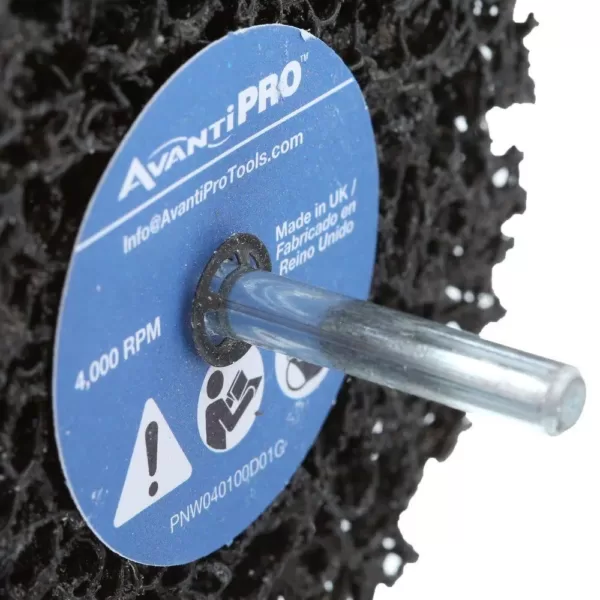 Avanti Pro 4 in. x 1 in. Non-Woven Drill Mount Quick-Strip Disc