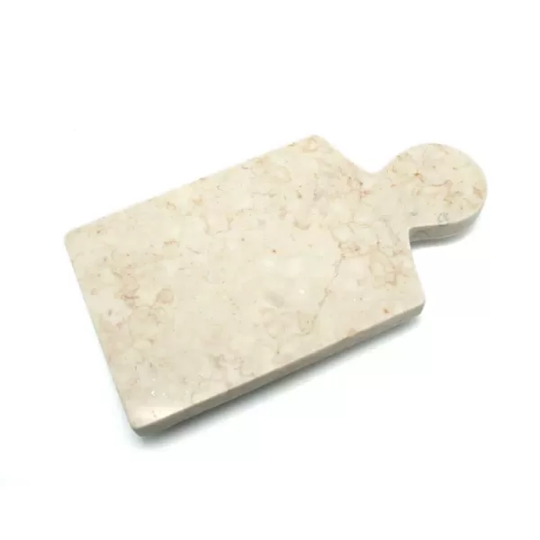 Creative Home 12 in. x 6 in. Natural Champagne Marble Cheese Paddle Board