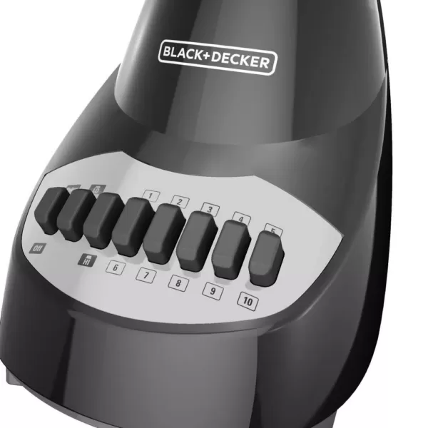 BLACK+DECKER 48 oz. 10-Speed Black Blender