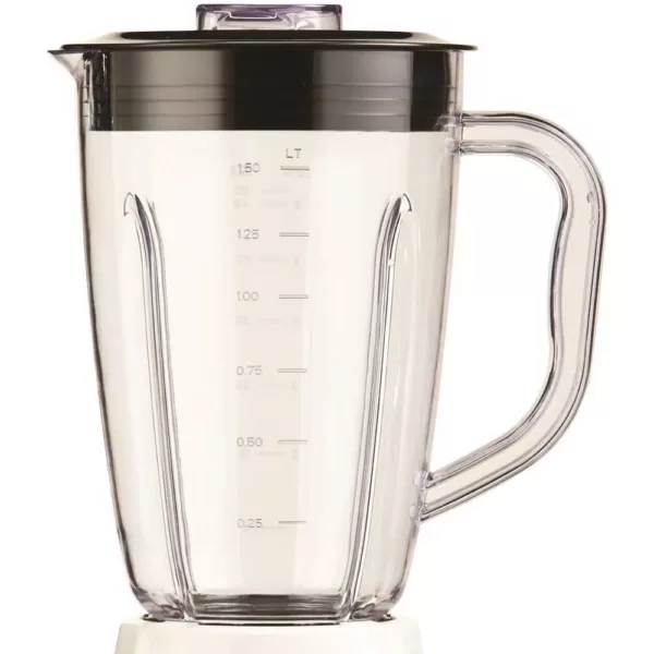 Brentwood Appliances 50 oz. 12-Speed White Electric Blender with Plastic Jar