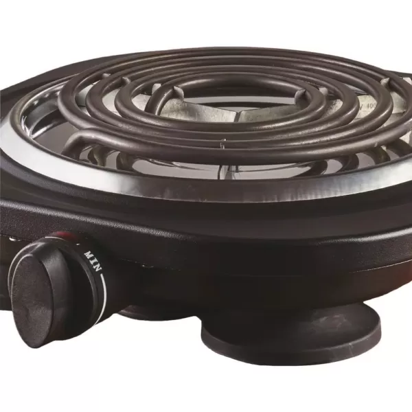 Brentwood Appliances Single Burner 28 in. Black Electric Burner