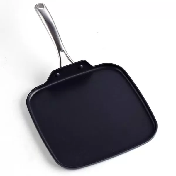 Cooks Standard 11 in. Hard-Anodized Aluminum Nonstick Griddle in Black