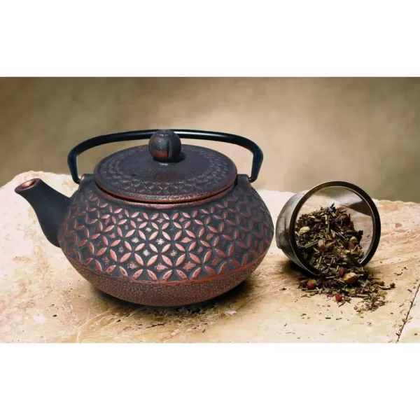 Old Dutch Amai 3-Cup Teapot in Black and Copper