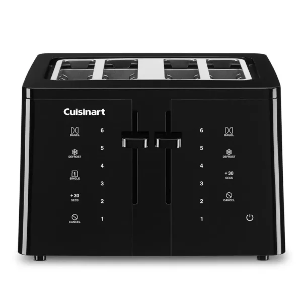 Cuisinart Touchscreen 4-Slice Black Wide Slot Toaster