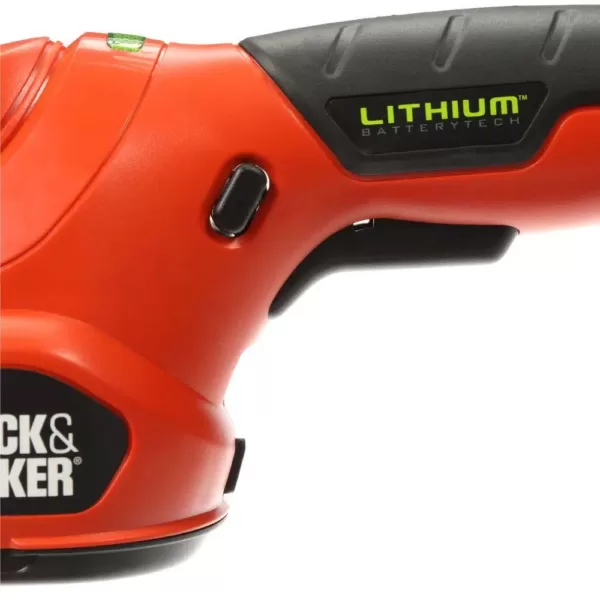 BLACK+DECKER 6 in. 3.6V Lithium-Ion Cordless 2-in-1 Compact Garden Shears & Trimmer Combo w/ Rechargeable (1) 1.5Ah Battery & Charger