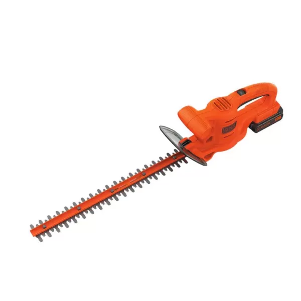 BLACK+DECKER 18 in. 20V MAX Lithium-Ion Cordless Hedge Trimmer with (1) 1.5Ah Battery & Charger Included