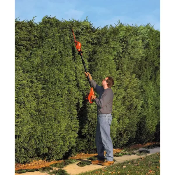 BLACK+DECKER 18 in. 20V Max Lithium-Ion Cordless Pole Hedge Trimmer with (2) 1.5Ah Batteries and Charger Included