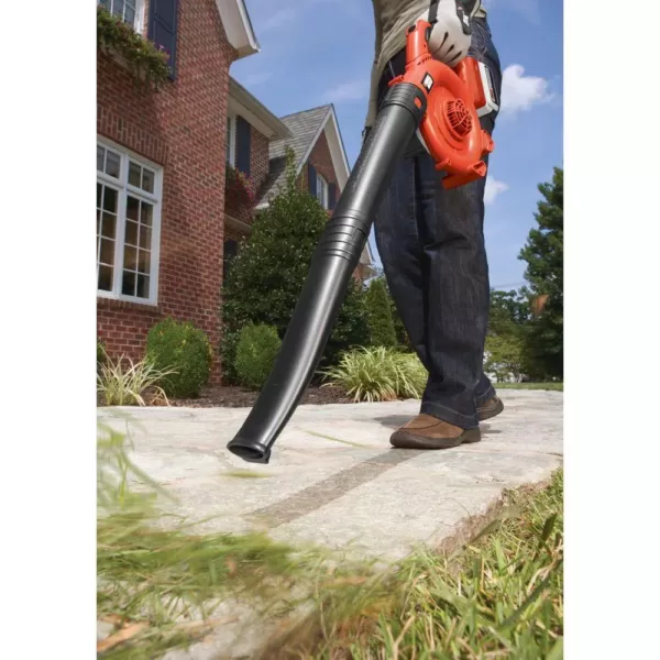 BLACK+DECKER 120 MPH 90 CFM 40V MAX Lithium-Ion Cordless Handheld Leaf Sweeper (Tool Only)