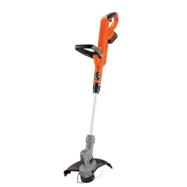 BLACK+DECKER 12 in. 20V MAX Lithium-Ion Cordless 2-in-1 String Grass Trimmer/Lawn Edger with Bonus 3-Pack of Spools Included