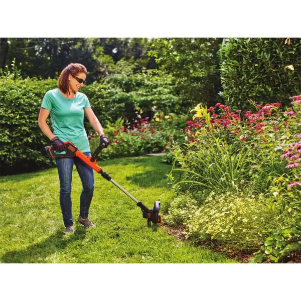 BLACK+DECKER SMARTECH 20V Max Lithium Ion Cordless EASYFEED String Trimmer with (1) 1.5Ah Battery & Charger Included