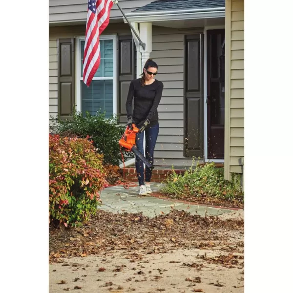 BLACK+DECKER 250 MPH 400 CFM 12 Amp 3-in-1 Corded Electric Backpack Leaf Blower/Vac/Mulcher