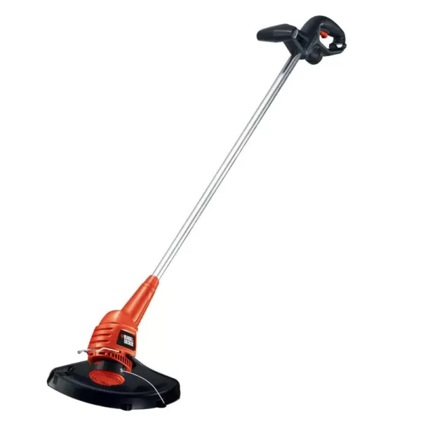 BLACK+DECKER 13 in. 4.4 Amp Corded Electric Straight Shaft Single Line 2-in-1 String Grass Trimmer/Lawn Edger