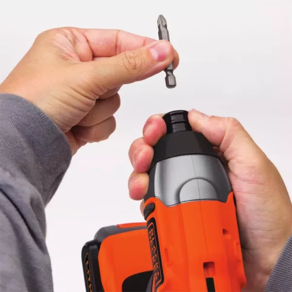 BLACK+DECKER 20-Volt MAX Lithium-Ion Cordless Impact Driver with Battery 1.5Ah and Charger