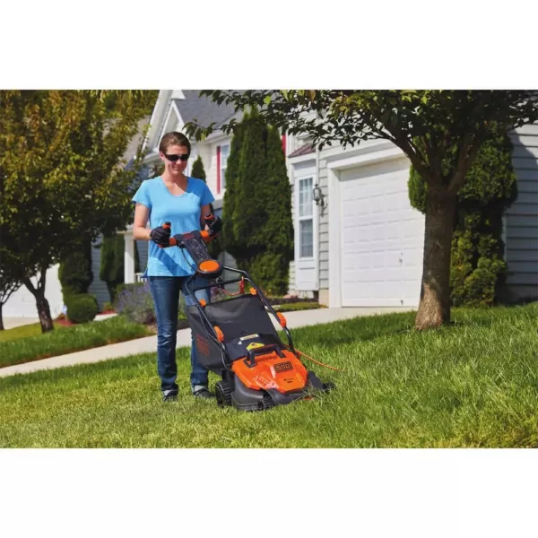 BLACK+DECKER 15 in. 10 Amp Corded Electric Walk Behind Lawn Mower