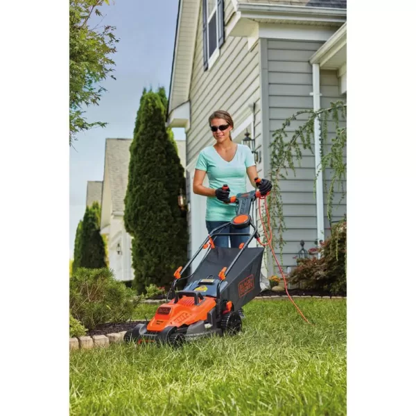 BLACK+DECKER 15 in. 10 Amp Corded Electric Walk Behind Lawn Mower