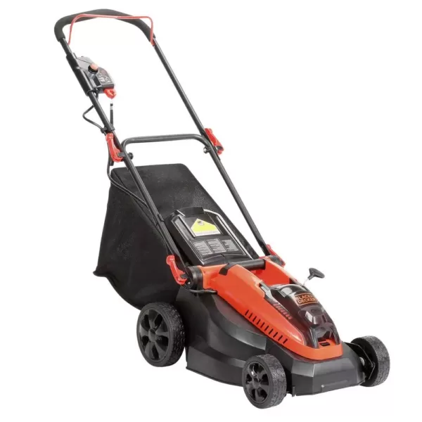 BLACK+DECKER 16 in. 40V MAX Lithium-Ion Cordless Battery Walk Behind Push Mower with (2) 2.0Ah Batteries and Charger Included