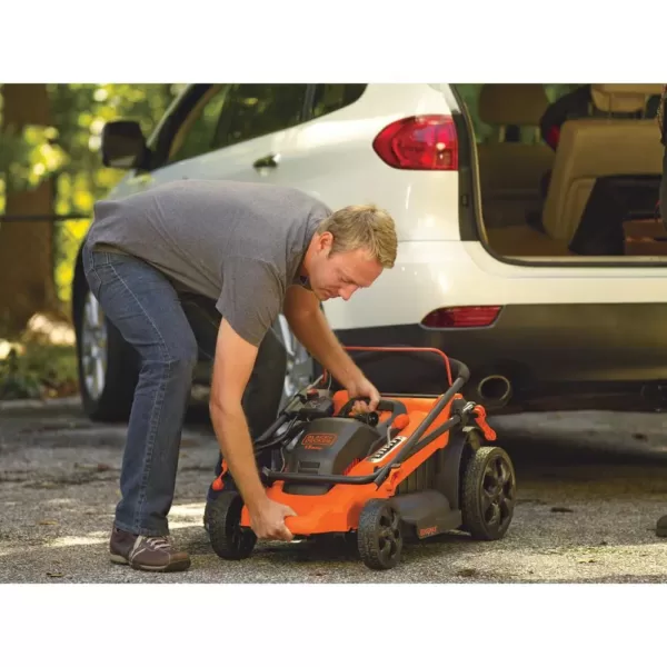 BLACK+DECKER 20 in. 40V MAX Lithium-Ion Cordless Walk Behind Push Mower with (2) 2.0Ah Batteries and Charger Included