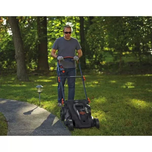 BLACK+DECKER 20 in. 40V MAX Lithium-Ion Cordless Walk Behind Push Lawn Mower with (2) 2.0Ah Batteries and Charger Included