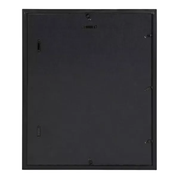 DesignOvation Gallery 13 in. x 16 in. matted to 8 in. x 10 in. Black Picture Frame