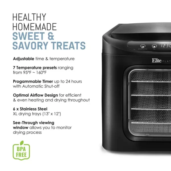 Elite 6-Tier Food Dehydrator