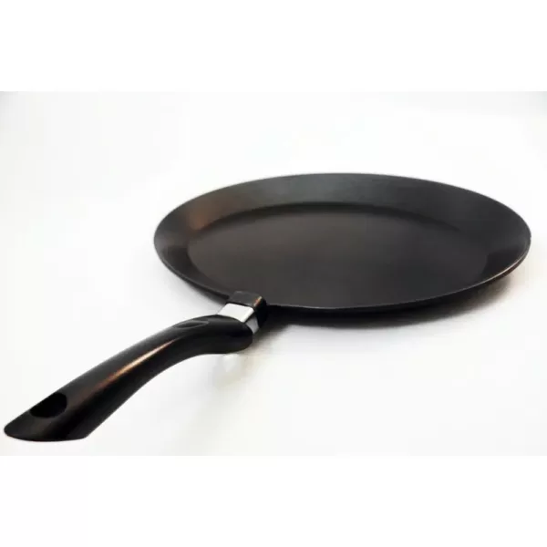 ExcelSteel 11 in. Cast Aluminum Nonstick Frying Pan in Black