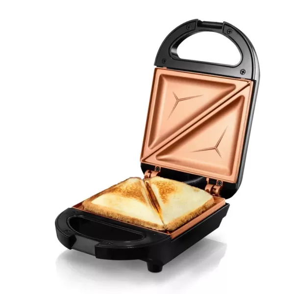 Gotham Steel Ti-Ceramic Black Non-Stick Single Sandwich Maker