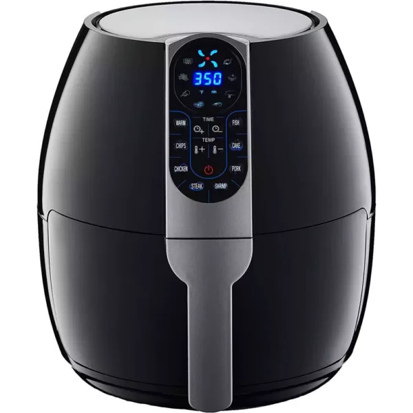 GoWISE USA 5.0 qt. Black Electric Air Fryer with 8-Presets with Recipe Book