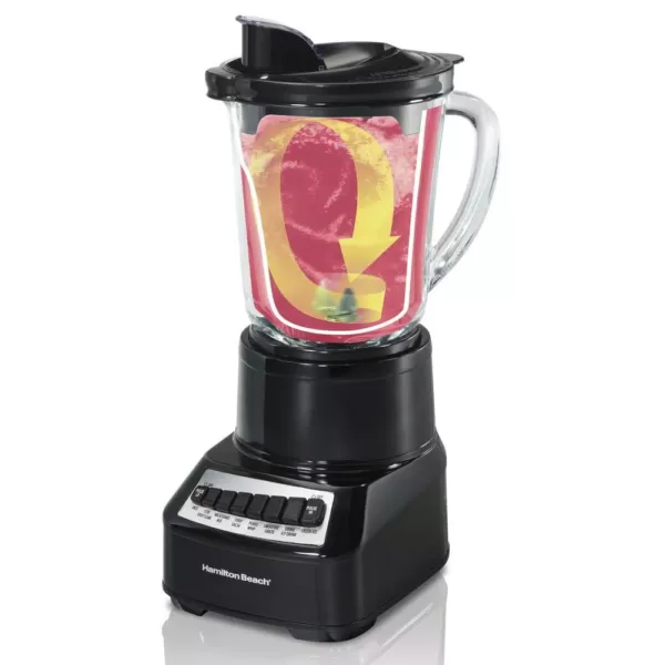 Hamilton Beach 40 oz. 14-Speed Black Countertop Blender