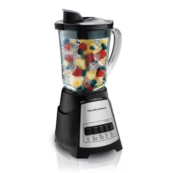 Hamilton Beach Power Elite 40 oz. 12-Speed Black Blender