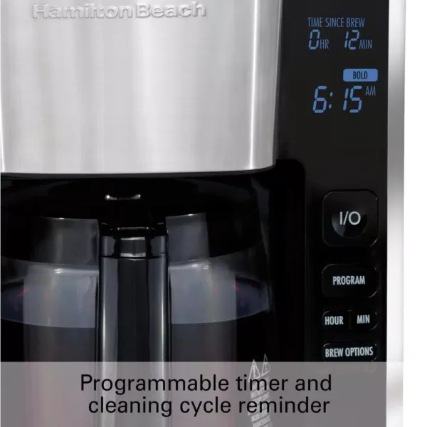 Hamilton Beach 12-Cup Black Programmable Easy Access Deluxe Coffee Maker