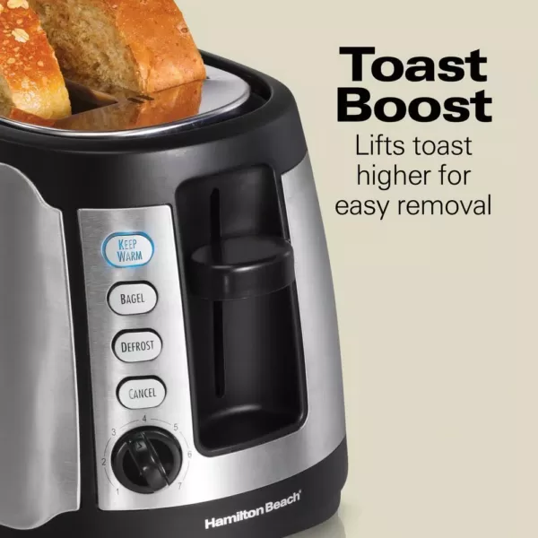 Hamilton Beach 4-Slice Black Long Slot Toaster