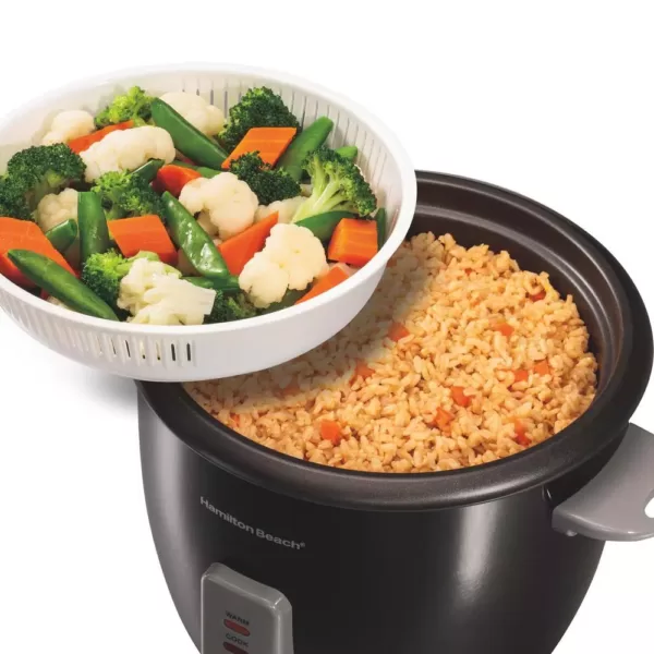 Hamilton Beach 16-Cup Black Rice Cooker