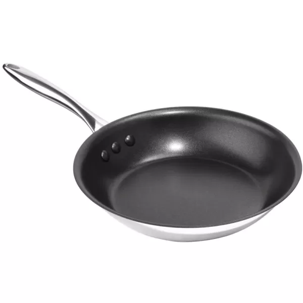 Ozeri Earth Pan ETERNA 12 in. Stainless Steel Nonstick Frying Pan in Black Interior