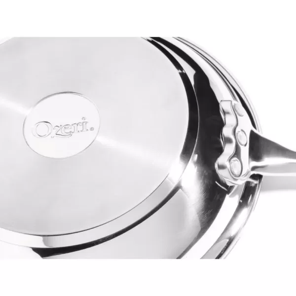 Ozeri Earth Pan ETERNA 12 in. Stainless Steel Nonstick Frying Pan in Black Interior