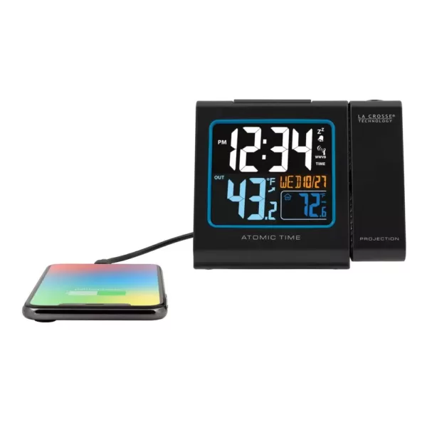 La Crosse Technology 5 in. Color Projection Alarm Clock