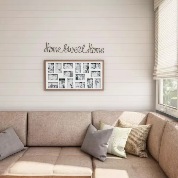 Lavish Home "Home Sweet Home" Metal Cutout Sign