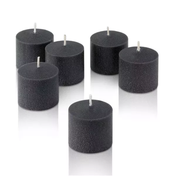 Light In The Dark 10 Hour Black Unscented Votive Candle (Set of 72)