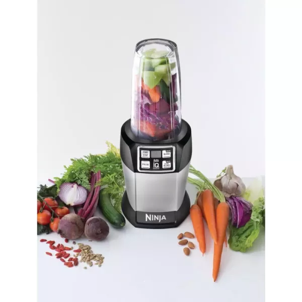 NINJA Nutri Auto iQ 24 oz. 3-Speed Black High Speed Single Serve Blender