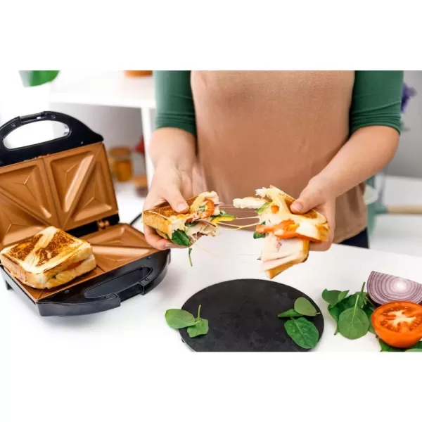 Gotham Steel Ti-Ceramic Black Non-Stick Sandwich Maker