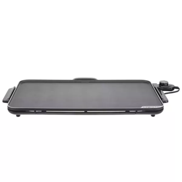 Presto SlimLine 286 sq. in. Black Electric Griddle with Temperature Sensor