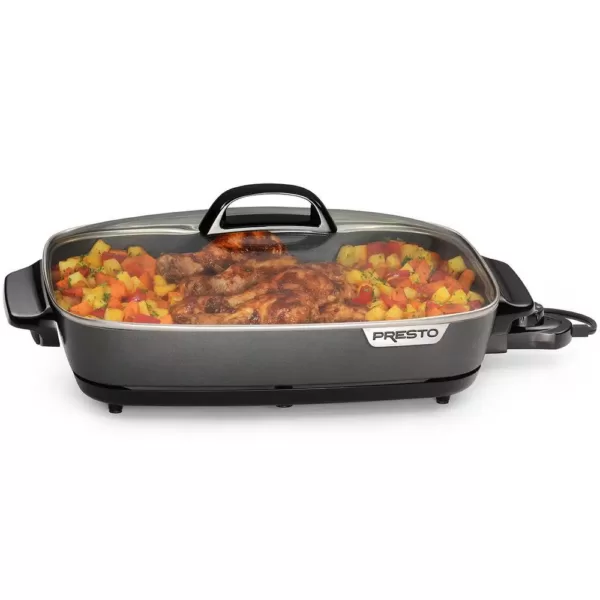 Presto SlimLine 16 in. Black Non-Stick Electric Skillet